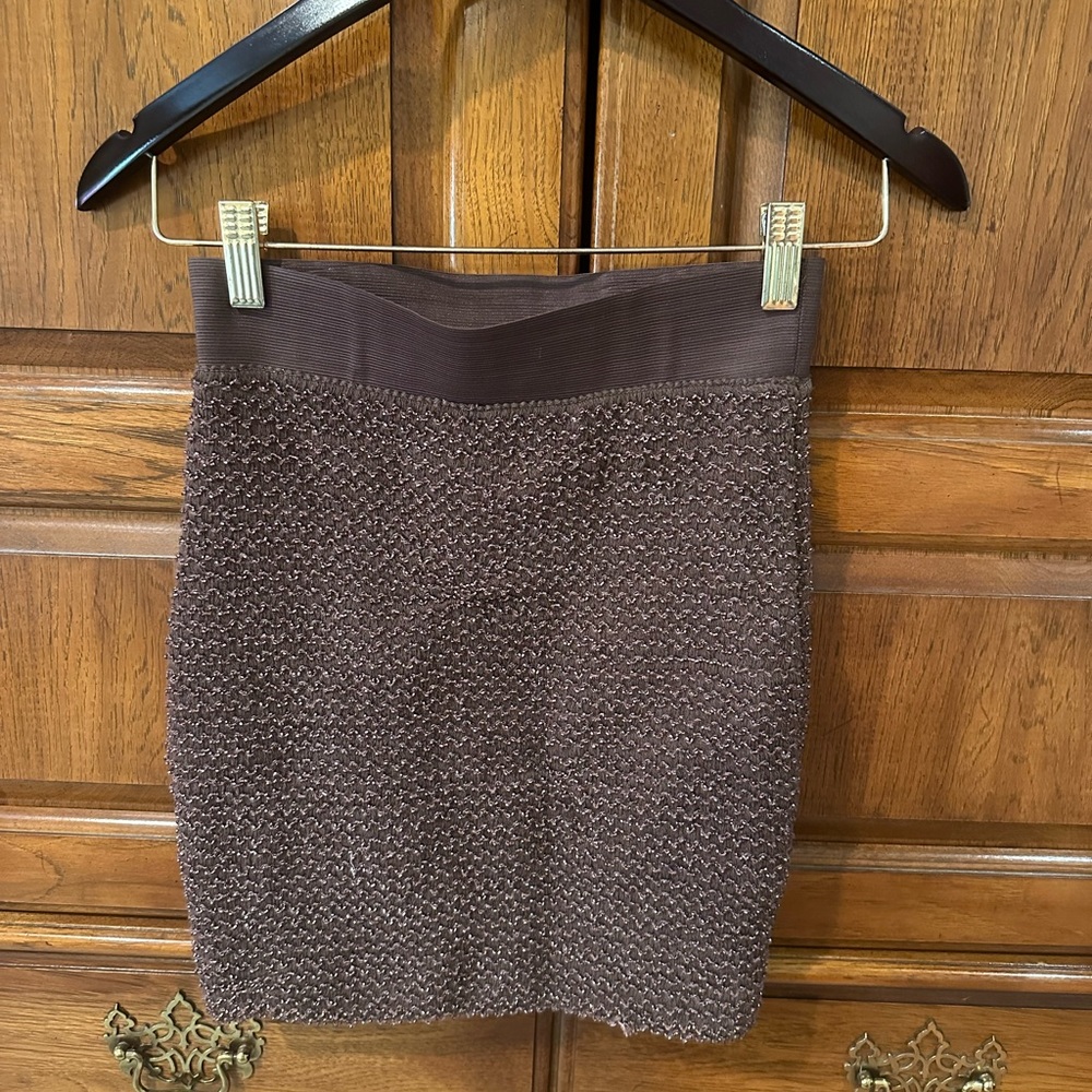 Beaded purple / grey mini skirt